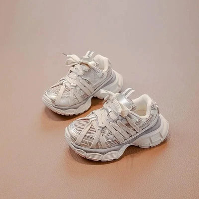 Children's sports shoes 2025 new style for boys and girls, mesh breathable dad shoes, soft soled non slip running shoes