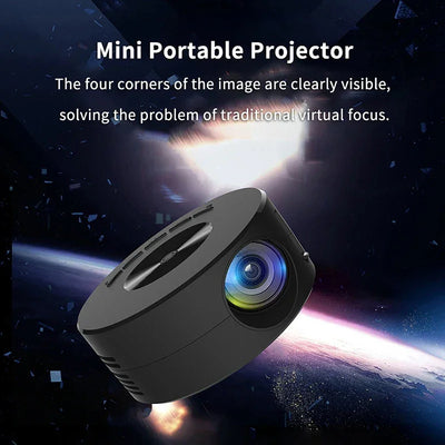Portable Mini Projector 1920*1080P HD Projector Home Cinema Outdoor Camping Projection For IPhone Xiaomi IPad Android