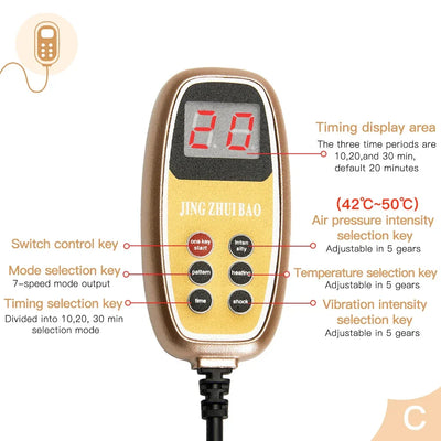 Electric Neck Massager Vibration Masssge Pillow Air Compression Kneading Heat  Massager Neck Stretcher Cervical relieve Pain