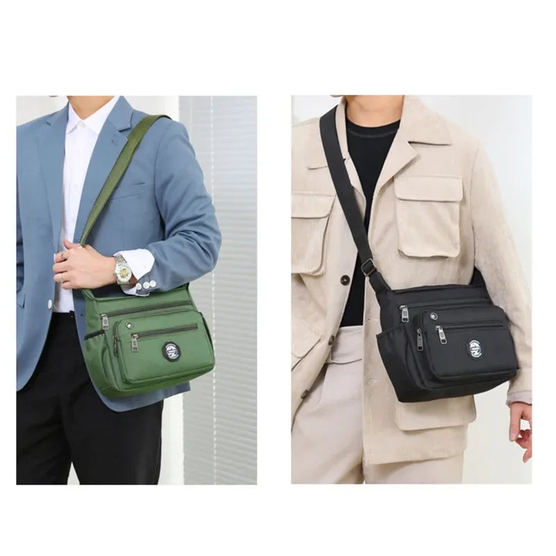 2024 Men's Messenger Bag Crossbody Shoulder Bags Men Small Sling Pack For Work Business Waterproof Oxford Packs Satchel Purse