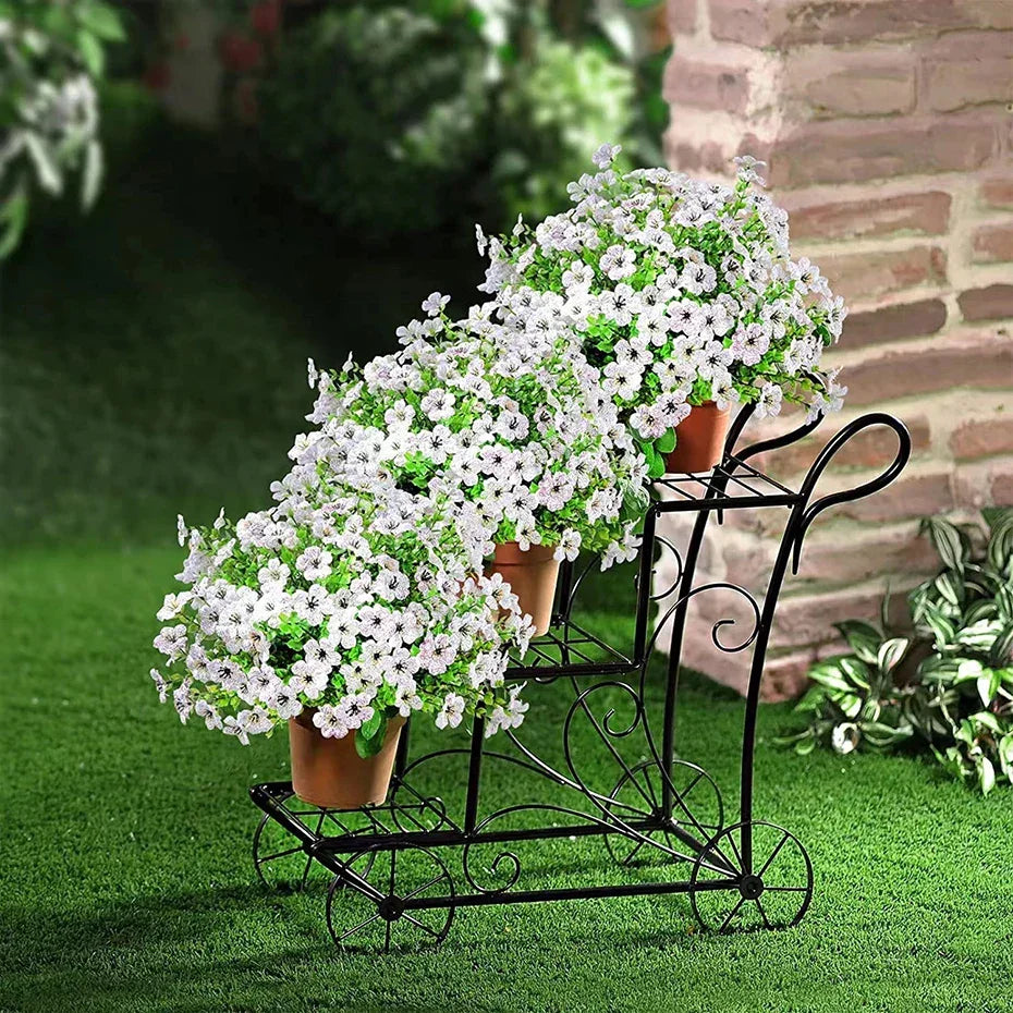 Fake Flowers Outdoor UV Resistant Faux Plants For Outside Yard Wedding Indoor Home Kitchen Farmhouse Decor Artificial Plants