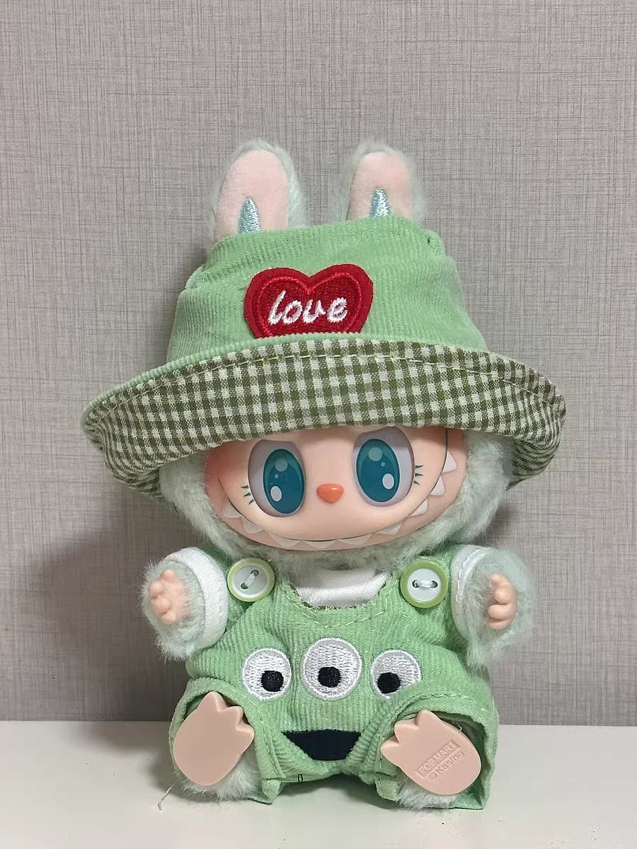 Labubu Clothes 17cm Labubu Clothes Red Festive Attire Great Red Awakening Lion Clothes Dolls Accessories Labubu Ropa