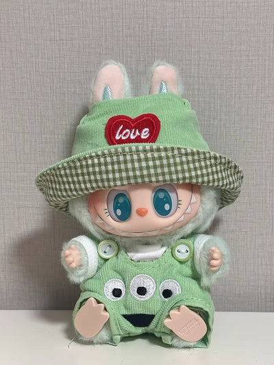 Labubu Clothes 17cm Labubu Clothes Red Festive Attire Great Red Awakening Lion Clothes Dolls Accessories Labubu Ropa