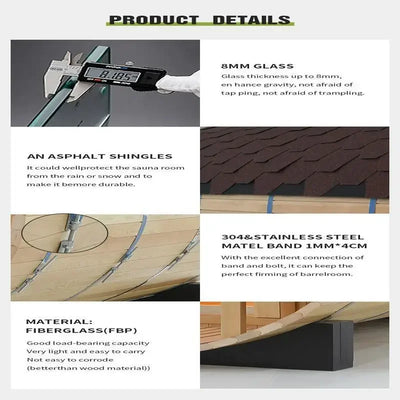 Custom.2025 New 2-6 People Outdoor Traditional Intelligent Sauna Room Factory Sauna Steam Shower Room