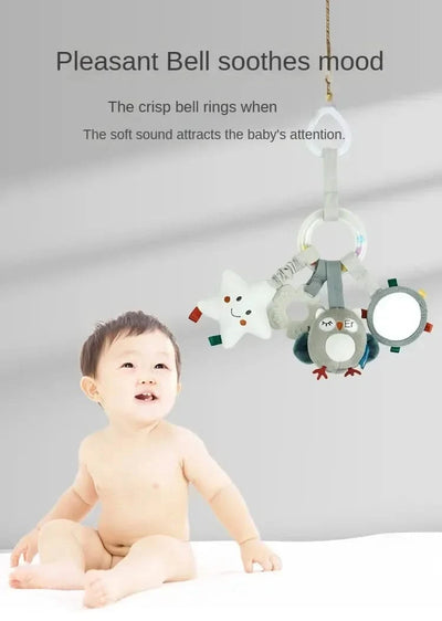 Baby Toys for 0 3 6 12 Months Rainbow Activity Plush Animal Stroller Hanging Toy for Baby Car Seat Crib Travel Sensory Baby Toys