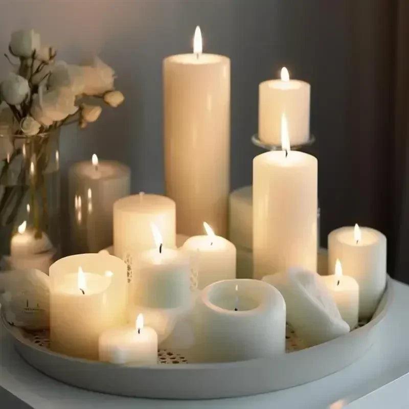 30-100pcs /set waxed cotton candle wicks set smokeless wax core diy soy woven kerosene lamp candles making supplies