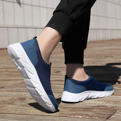 Summer Sneakers Men Shoes Breathable Mesh Lightweight Walking Casual Shoes Slip-On Driving Men's Loafers Zapatos Casuales