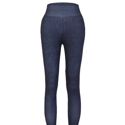 Women's Faux Denim Yoga Leggings