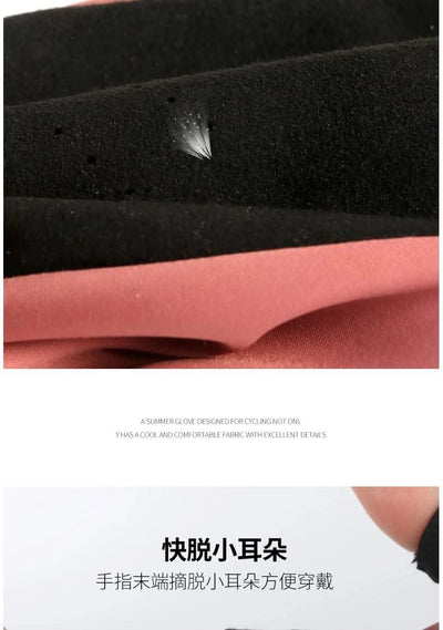 Women's Sports Gloves Fitness Outdoor Sports Anti Slip and Shock-absorbing Half Finger Gloves Durable and Breathable