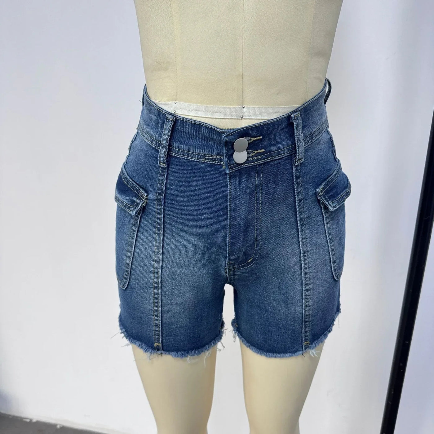 Denim Shorts For Women Booty Skinny Sexy Coquette Tight Low Rise Waist Short Jean Pants Woman Aesthetic Wholesale Jorts Kpop