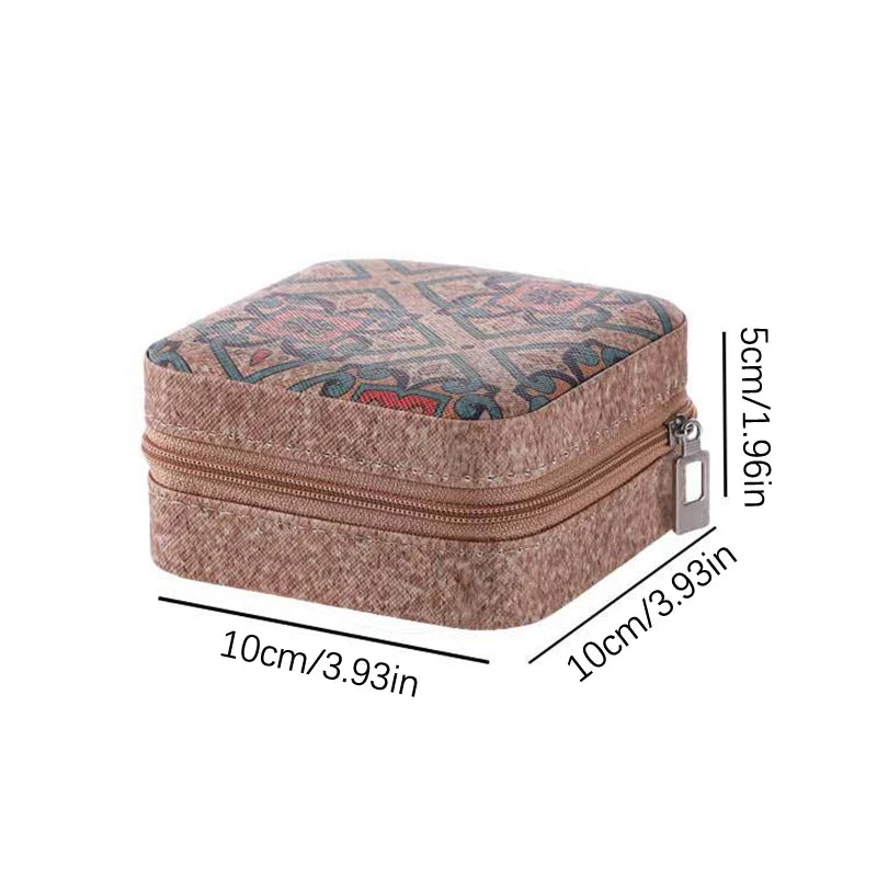 Travel Earring Ring Necklace Storage Box Jewelry Organizer Display Travel Jewelry Case Boxes Portable Jewelry Box