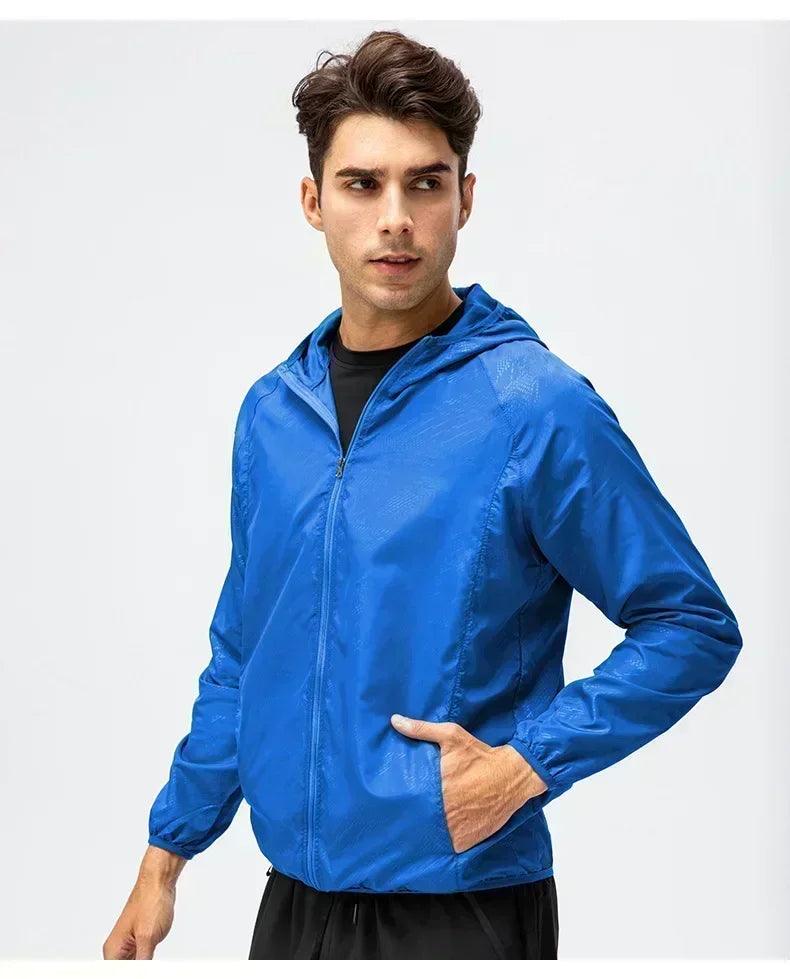 Spring windbreaker jackets for men women coat sun protection quick dry waterproof rain jacket