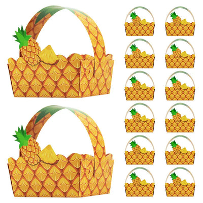 Fruit Flower Basket Paper Box Portable Candy Box For Chidren's Birthday Party Gift Packaging Cookie Boxes
