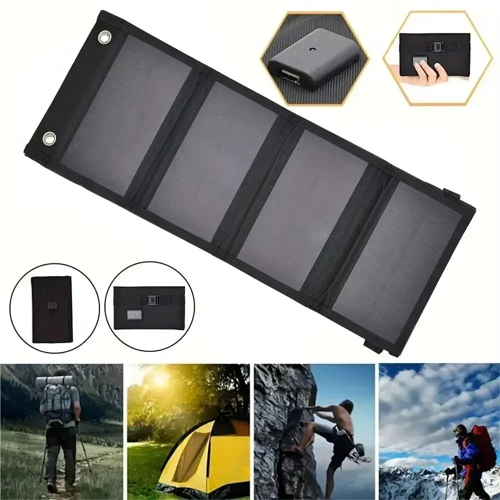 Fast Solar Power Generation Solar Panels Portable Fold Solar Charging Panel Lasting 5V Solar Photovoltaic Panels on Foot