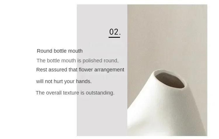 Irregular home living room desktop atmosphere decoration modern and minimalist ceramic vase flower arrangement