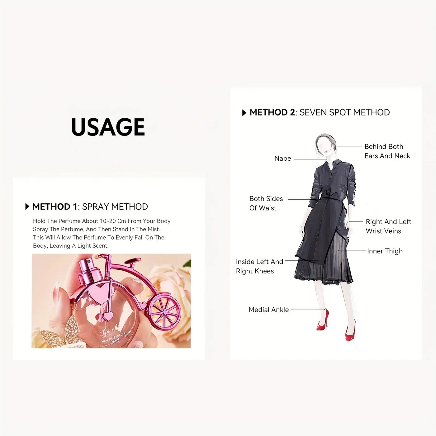 25ML Bike Styling Women's Perfume Pink Fragrant Fresh Oriental Floral Perfume with Gift Box Packaging  Holiday Gift