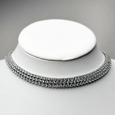 2025 New Trend Fine Jewelry Sets Charming White Geometric Crystal Fashion Pearl Necklace Ring Earrings Romantic Gift for Women