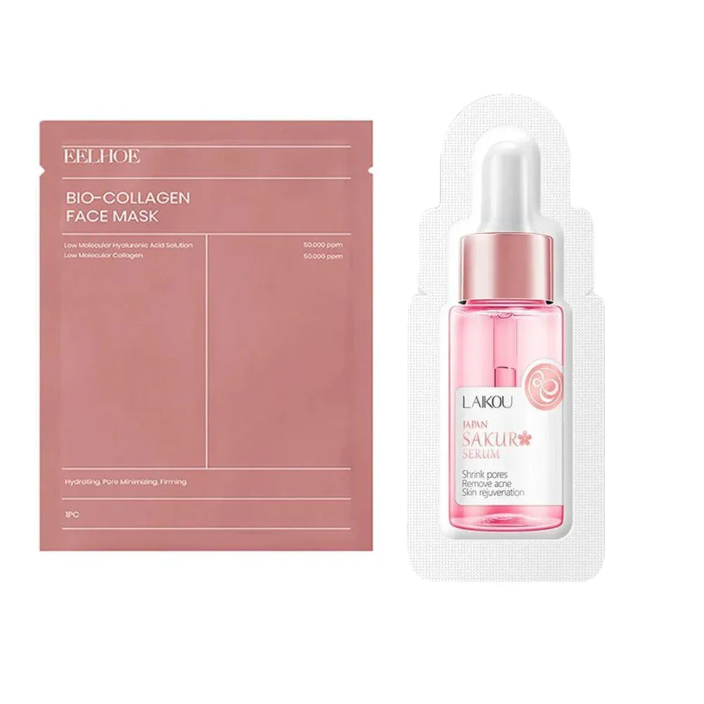 Bio Collagen Face Mask Shrink Pores Deep Hydrating Overnight Mask Moisturizing Refreshing Brightening Firming Lift Face Skincare