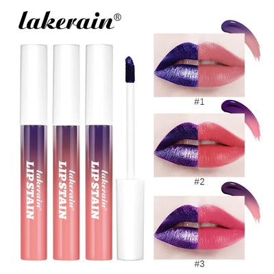 3 Colors Waterproof Peel-off Liquid Lipstick Lasting Moisturizer Lip Gloss No Fading Sexy Lip Gloss Tattoo Dyed Lip Cosmetics