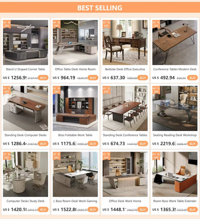 Office Table Desk Standing Home Organizer Modern Supplies AccessoriesFurniture Bedside Workstation Escritorios De Ordenador Room