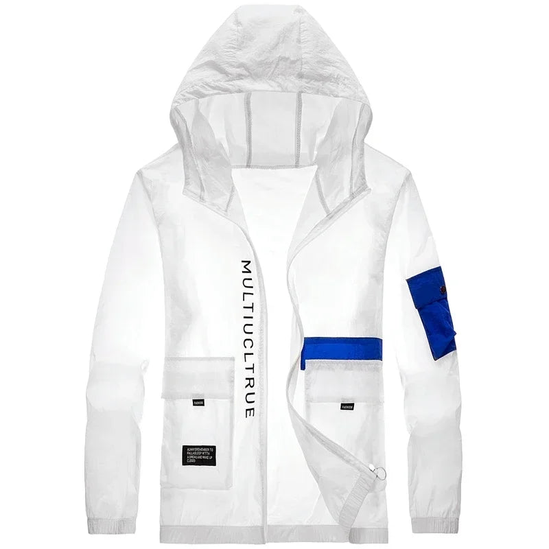 New Summer Hooded Jacket Men Women Waterproof Sun Protection Clothing Fishing Hunting Clothes Quick Dry Skin Windbreaker Coats