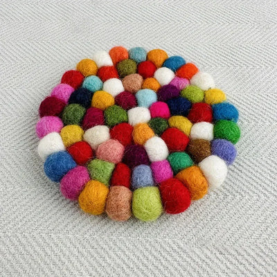 Wool Felt Singing Bowl Mat Handmade Colorful Sound Bowl Accessories Circular Musical Instrument Mats Square Seat Cushions