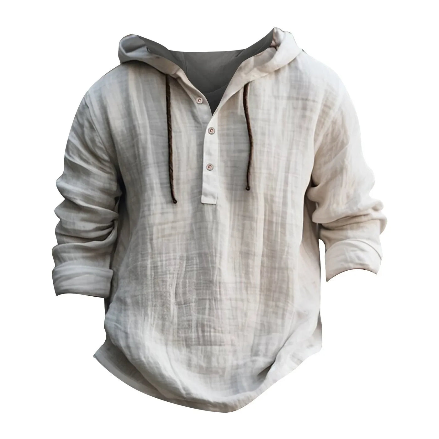 Men'S Sweatshirts Summer Cotton Linen Shirts Thin Long-Sleeved Hooded Tops For Men'S Clothing Spring Summer Casual Sweatshirts