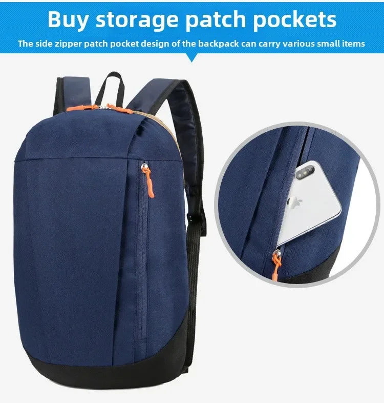 Mountaineering bag large capacity simple all-matching, fashionable, lightweight travel backpack, water splash resistant backpack