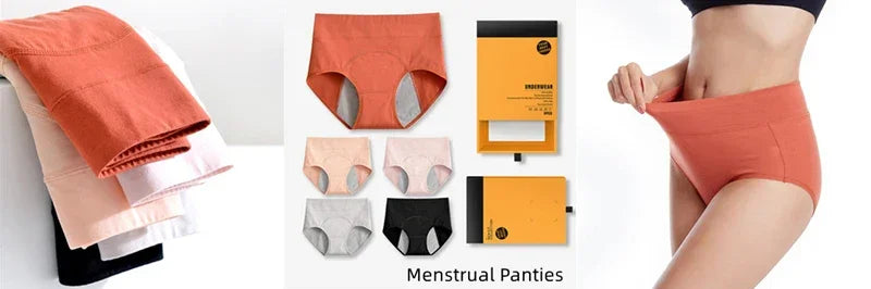 Leak Proof Menstrual Panties Women Cotton Menstruals Underwear Plus Size Period Underpants Briefs Lingerie for Physiological