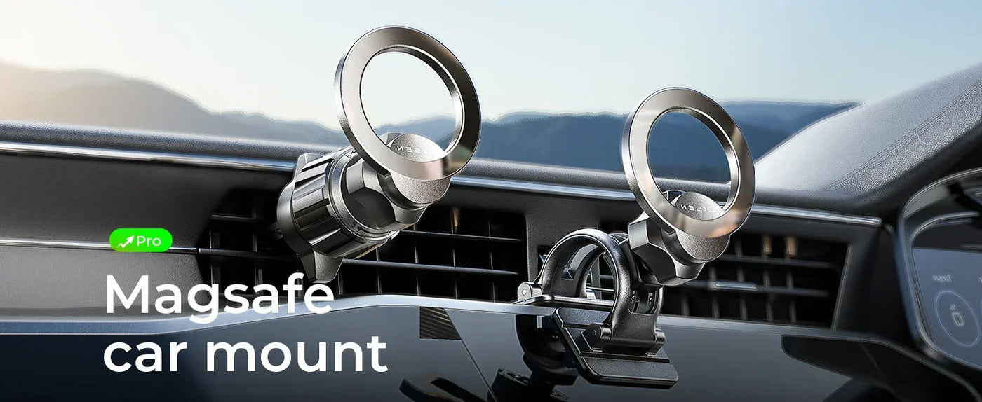 LISEN for MagSafe Car Mount for IPhone 16 15 360°Rotation Magnetic Phone Holder for Car Hands Free Cell Phone Magnetic Car Mount