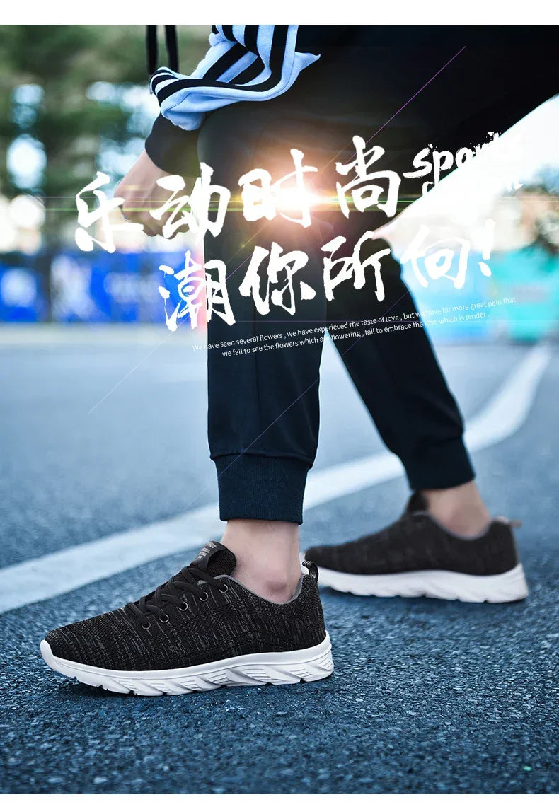 New Athletic Shoes for Men Shoes Sneakers Black Casual Men Mesh Sneakers Breathable Tennis Running Walking Gym Men Shoes