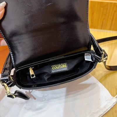 Designer Style Crossbody Bag for Women Genuine Leather Shoulder Handbag Ladies Compact Wallet Phone Holder Purse