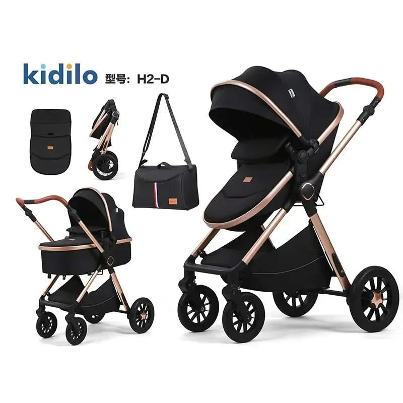 2in1Newborn baby stroller, high landscape baby stroller, multifunctional baby stroller, safe and convenient, can sit or lie down