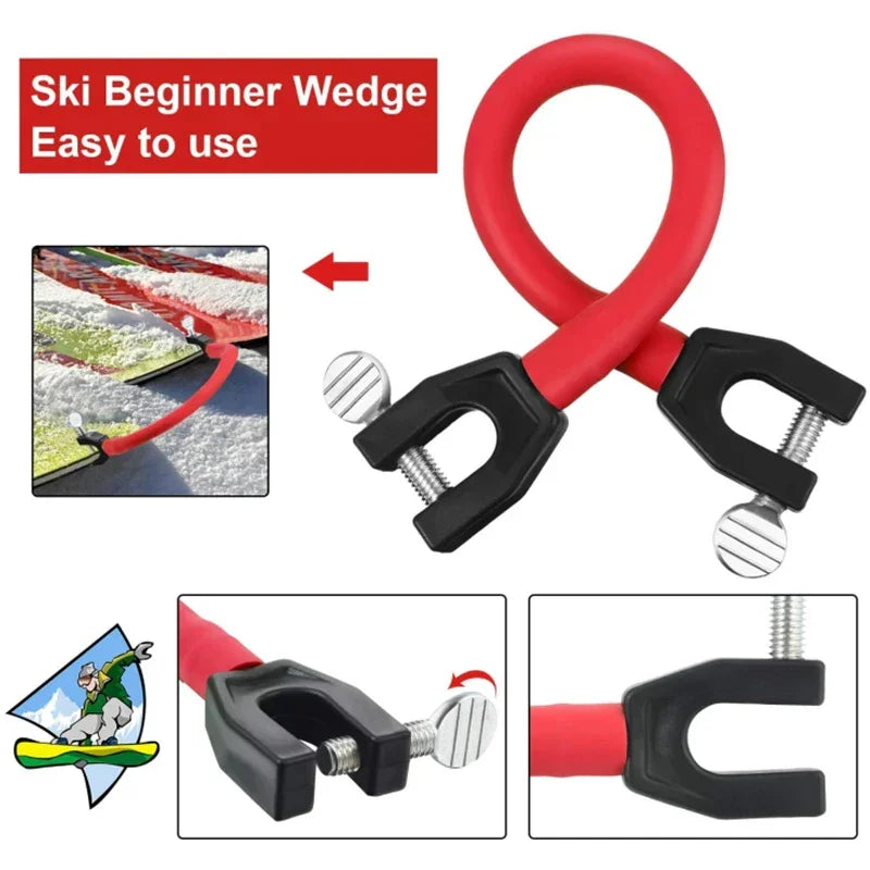 Newest Ski Tip Connector Beginners Winter Children Adults Ski Training Aid Outdoor Exercise Skiing Sport Snowboard Accessories