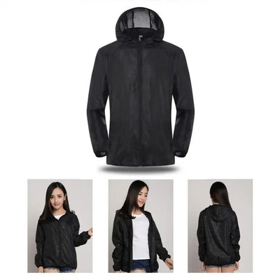 2024 Summer Hooded Jacket Men Women Waterproof Sun Coat Pockets Quick Dry Skin Ultra light Windbreaker Outdoor Jacket