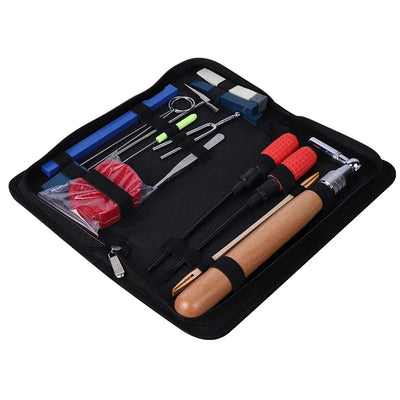 Professional Piano Tuning Kit Portable Piano Tuner Tuner with Tuning Hammer and Silence Kit for All Upright and Grand Pianos