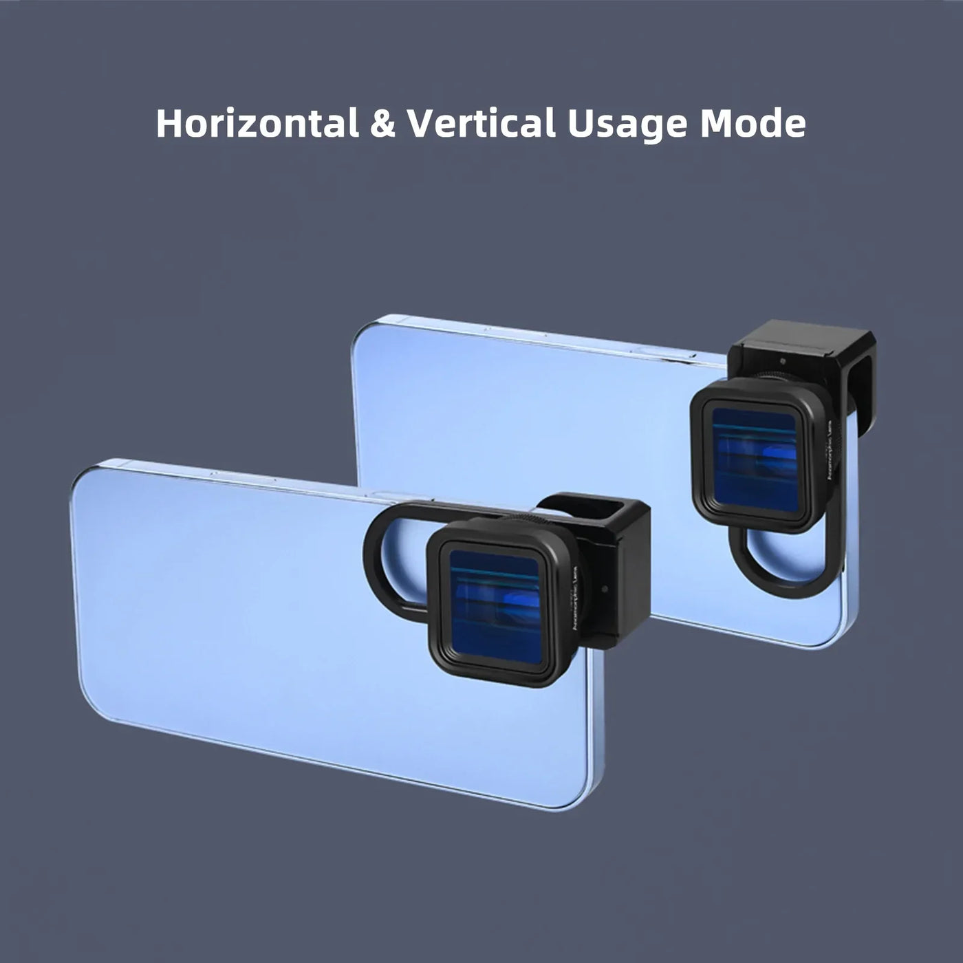 Mobile Phone Anamorphic Movie Lens 1.55X Deformation Filmmaking Lens Phone Moive Lens with Universal Lens Clips Carry Bag Replac