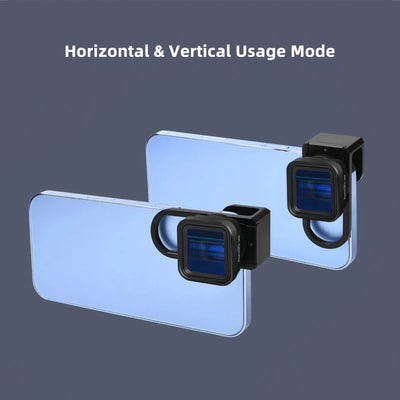 Mobile Phone Anamorphic Movie Lens 1.55X Deformation Filmmaking Lens Phone Moive Lens with Universal Lens Clips Carry Bag Replac