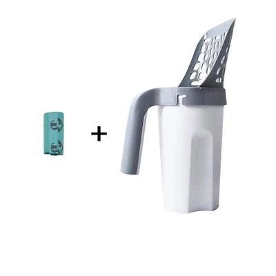 Cat Litter Shove Pet Litter Sifter Portable High-capacity Pets Cleanning Tool Detachable Pet Items with Refill Bag Cats Supplies