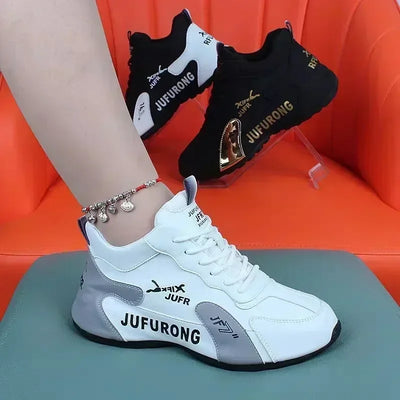 Women Sneakers Spring and Autumn New Breathable Lace Up Platform Sneakers Women Walking Designer Loafers Shoes Zapatos De Mujer