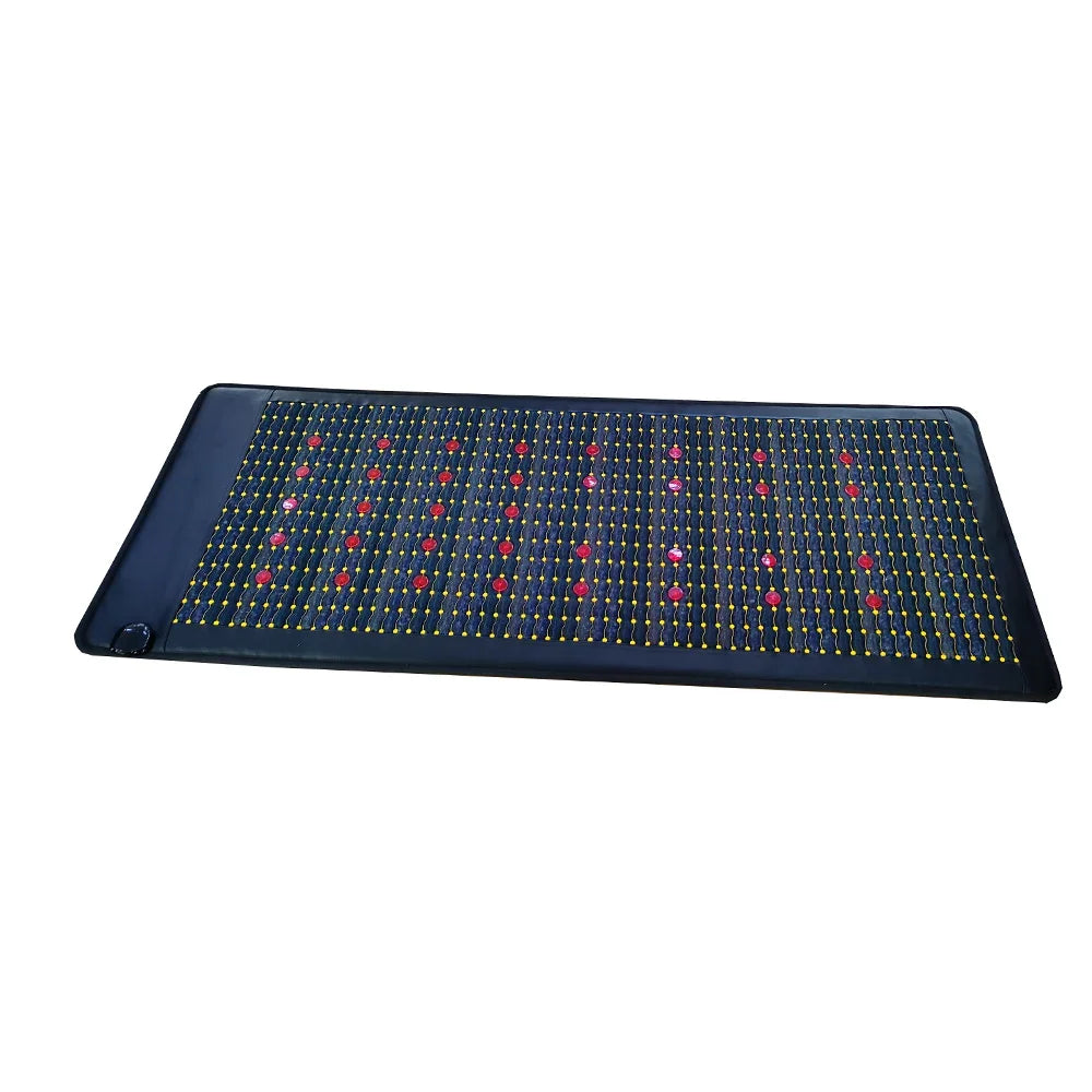 Full Size Amethyst Tourmaline PEMF Infrared Mats With Crystal Sauna Effect FIR Therapy Heating Carpet