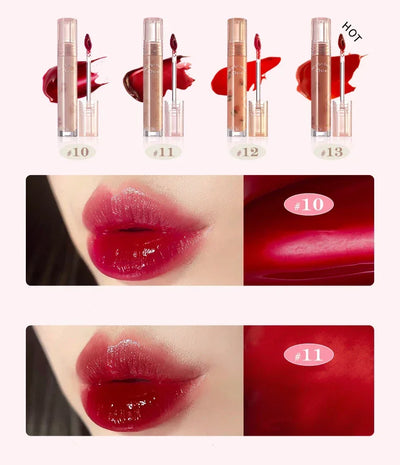 FLORTTE Beauty Lip Lasting Tint First Kiss Series Water Glossy Nice To Meet Chu Blooming Liquid Lipstick Makeup Women Cosmetics