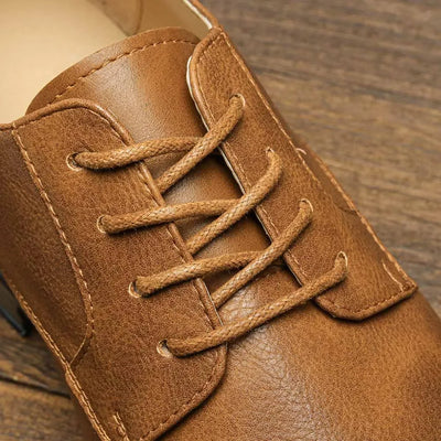 Men's Formal Shoes British Retro Brogue Shoes Mens Casual Business Leather Oxfords Men Office Dress Shoe Flats