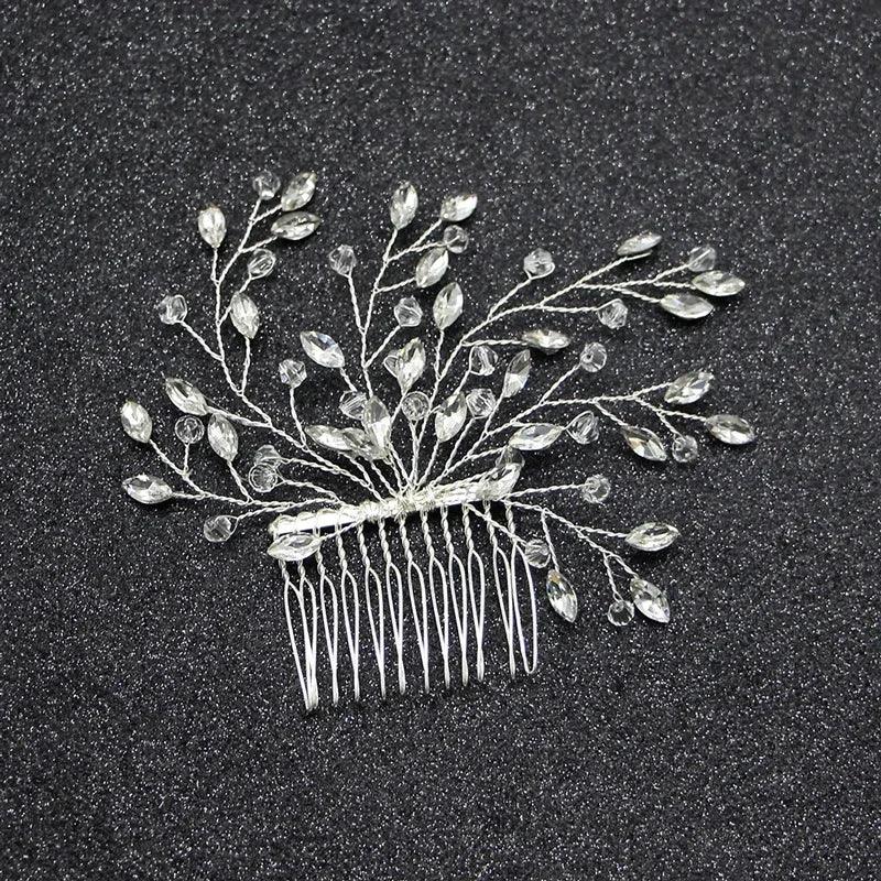 Fashion Hair Jewelry Handmade Prom Hair Ornaments Women Wedding Bridal Hair Accessories for Party Hairband Rhinestone Hair Vine