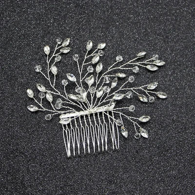 Fashion Hair Jewelry Handmade Prom Hair Ornaments Women Wedding Bridal Hair Accessories for Party Hairband Rhinestone Hair Vine