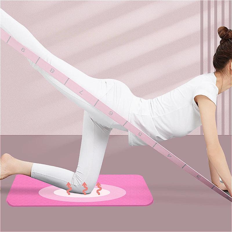 Yoga Mat Non Slip Exercise Fitness Mat Extra Thick Comfortable Rubber 160mm X330mm For Exercise Yoga and Pilates Gymnastics Mat