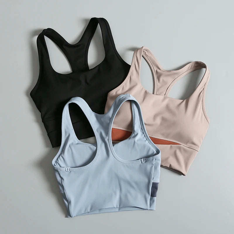 Sports bras and underwear for women in summer new running vest style external wear anti-shock and anti-sagging gym beauty back
