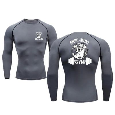 Athletic Compression Shirts For Men Gym Sports Rash Guards Workout Fitness Base Layer Undershirts Quick Dry Tees Tshirt Tops