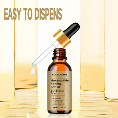 Facial Hexapeptide Anti-Wrinkle Liquid Moisturizing Firming Essence Bright Skin Dark Spot Corrector Face Whitening Serum 2025