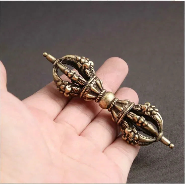 Old Tibet Tantra Buddhism Tibetan Silver Dorje Phurpa Pestle Vajra Exorcism FaQi